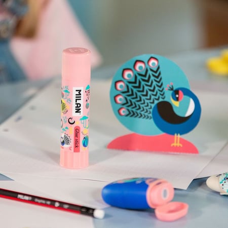 Tube de colle - Violet - 21G - Scolaire - Papier carton photo - Peacock ...