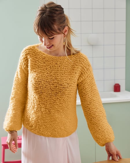 Kit Tricot Pull Femme Drucila MIEL 38/40 Kits et Coffrets Tricot