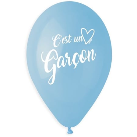 5 Ballons C'est un Garçon Ø33cm