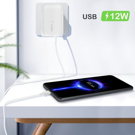 Chargeur Rapide Secteur Belkin USB-C 25W - Blanc