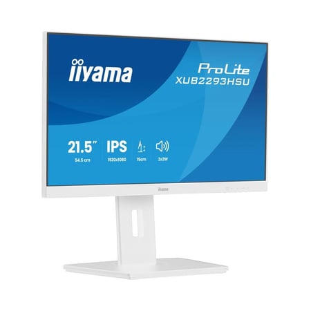iiyama ProLite XUB2293HSU W7 écran plat de PC 54,6 cm (21.5) 1920 x 1080 pixels Full HD LED Blanc