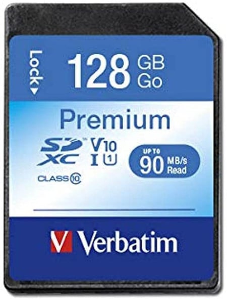 Carte SDXC 128Go Verbatim U1