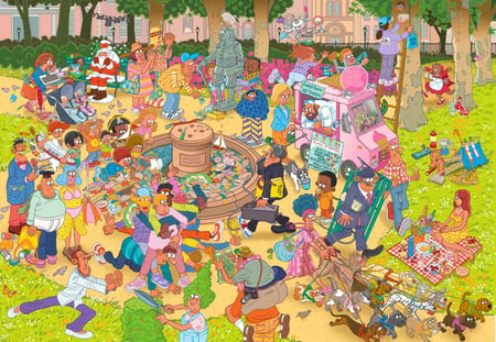 Puzzle 1000 pièces - Chuckle Park - Bluebird Puzzle