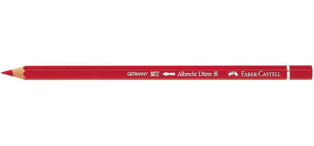 Crayon aquarellable Faber-Castell Albrecht Dürer - Mine 3,8 mm - Rouge Écarlate - Lot de 6