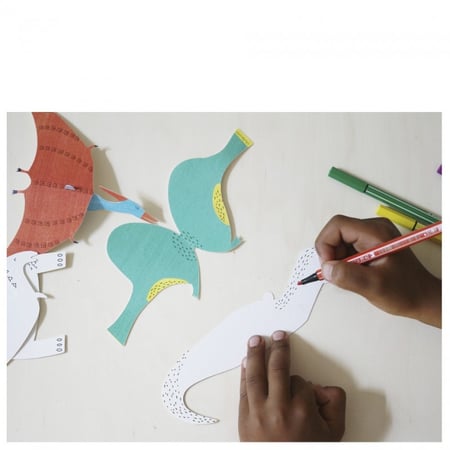 Mes dinosaures à créer et colorier