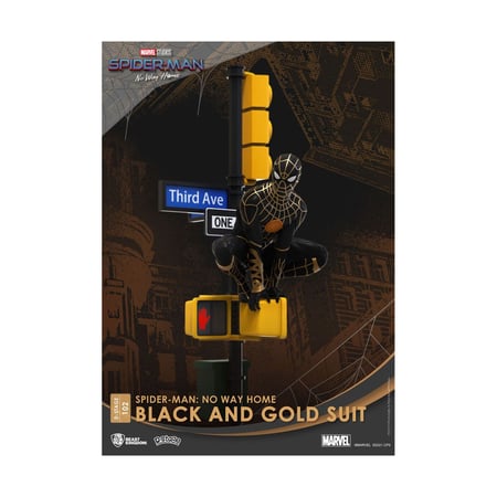 Spider-Man: No Way Home - Diorama D-Stage Spider-Man Black and Gold Suit Closed Box Version 25