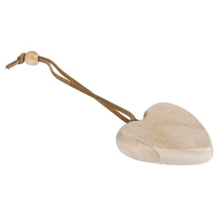 Pendentif en bois: Coeur FSC 100%, 5cm ø