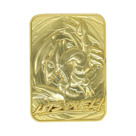 Yu-Gi-Oh ! - Réplique Card Blue Eyes Toon Dragon (plaqué or)