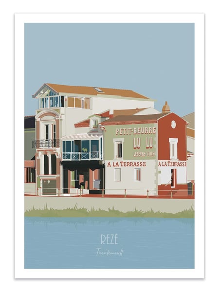 Affiche 50 x 70 cm -  Rezé - Artmoric