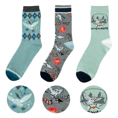 Harry Potter - Pack 3 paires de chaussettes Hedwig - Cinereplicas
