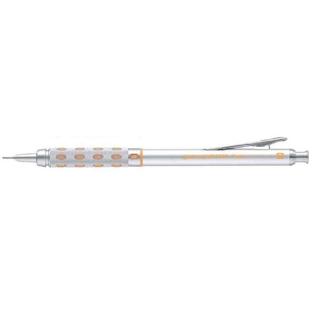 Porte-mine Pentel Graphgear 1000 - Lot de 12 - Mine 0,9 mm - Argent/Jaune