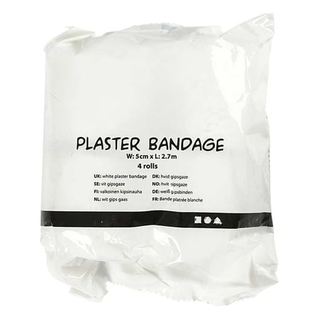 BELLE VOUS Bande de Platre (4 Rouleaux) - 15 c x 4,57 - Bande de