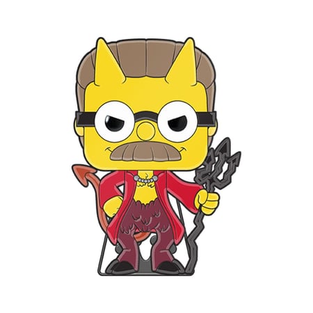 Les Simpson Horror - Pin pin's POP! émaillé Devil Flanders 10 cm