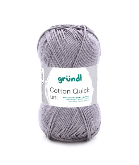 Fil à tricoter COTTON QUICK UNI - Gründl - PPSC - certifié Oeko-Tex 070 Gris
