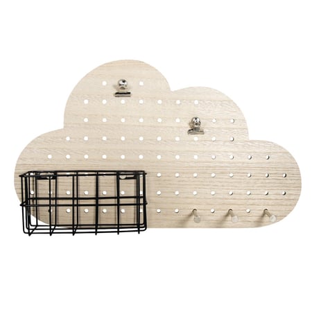 Pin et Peg Kit complet Nuage, 40x10x23,5cm, attache incl., boîte 1 pce