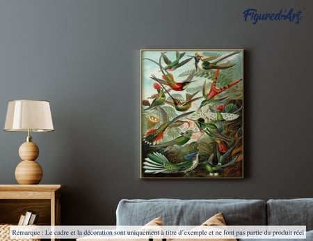 Peinture par Numéro Figured'Art - Tous les oiseaux - Kit de Loisir Créatif DIY Numéro d'Art Complet - 40x50cm sans châssis en bois