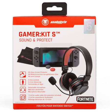 Pack gaming snakebyte Kit Sound pour Nintendo Switch - casque et protections