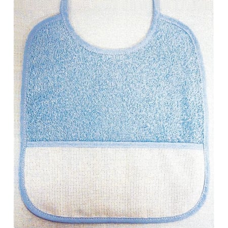 LUC - Bavoir en Coton Éponge 25 x 28 Poche Aïda