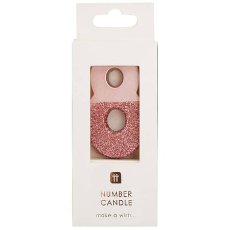 Bougie 8 Glitter Rose Gold