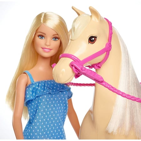 Barbie et son cheval Poupée et poupon Jeux d'imagination Cultura