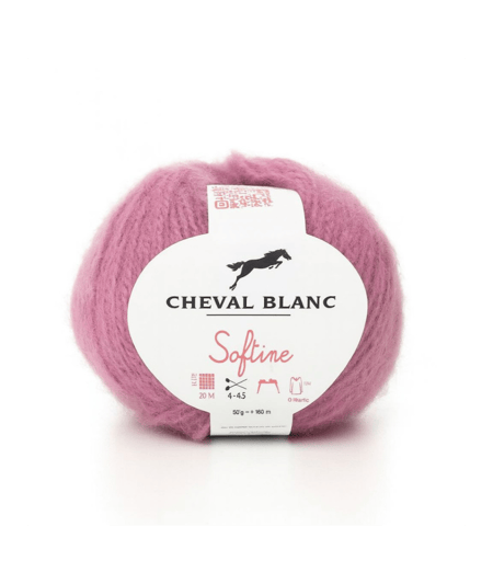 Fil à tricoter SOFTINE - Cheval Blanc 056 Vieux rose