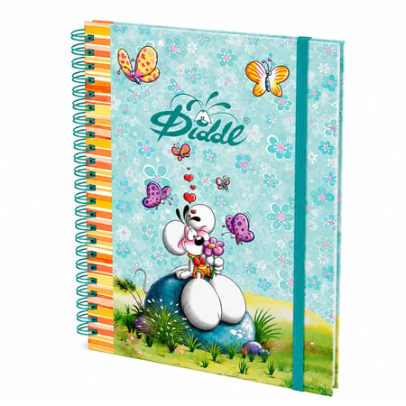 Cahier à spirale A5 Diddl bleu   80 pages