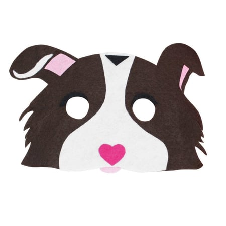 MégaCréa DIY - Masque enfant feutrine chien 20,5 x 14,5 cm