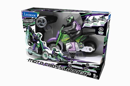 おもちゃ？ Moto Crosslander cascade extrême avec effets lumineux - Véhicule