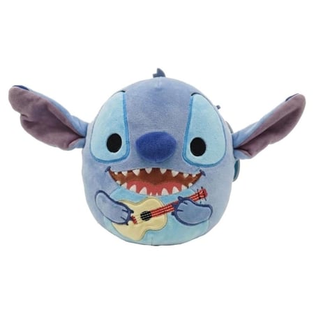 Lilo & Stitch - Peluche Squishmallow Stitch avec Guitare 20 cm - Jazwares