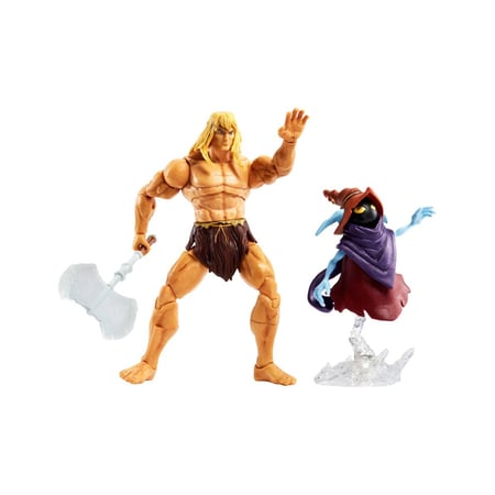 Maîtres de l'Univers : Revelation Masterverse 2022 - Figurines Deluxe Savage He-Man & Orko 18 c