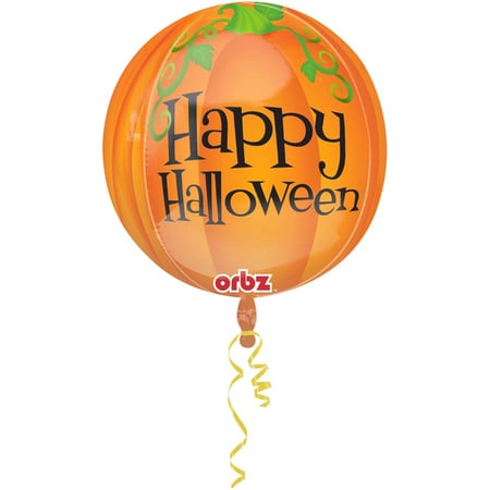 Ballon Orbz Mylar Citrouille