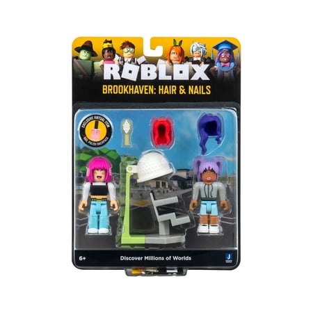 Roblox - Figurines Game Pack Brookhaven: Hair & Nails