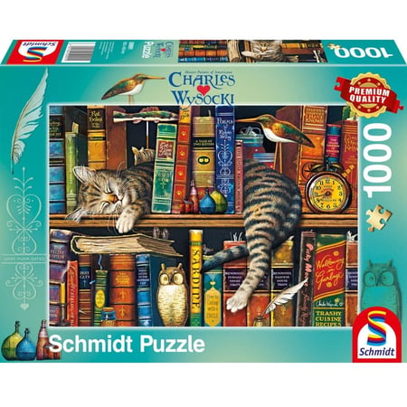 Puzzle Frédéric le chat lettré 1000 pcs - Schmidt Spiele