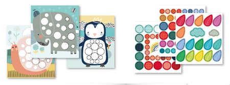 Jeu de gommettes Ours