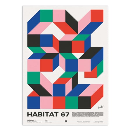 Affiche 50 x 70 cm -  Habitat 67 - Posterlad