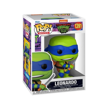 Les Tortues Ninja - Figurine POP! Leonardo 9 cm