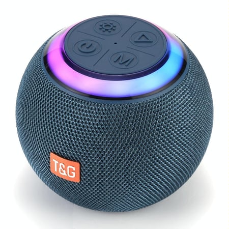 Enceinte Bluetooth Portable Extérieure Avec Lumière LED Ambiance Rouge Puissante Bleu YONIS