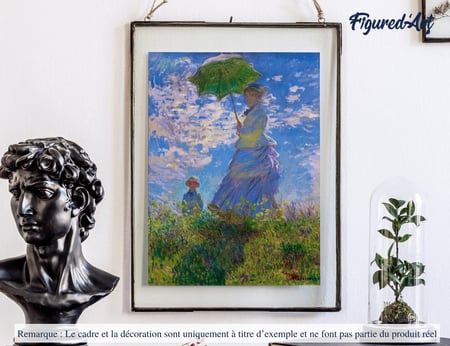 Peinture par Numéro Figured'Art - La Promenade - Monet - Kit de Loisir Créatif DIY Numéro d'Art Complet - 40x50cm sans châssis en bois