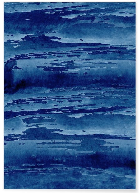 Affiche Blue Background 2 | A3 : 29,7x42cm