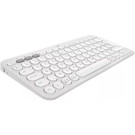 Clavier d'ordinateur - Logitech Pebble Keys 2 K380s - Blanc - Technologie membrane