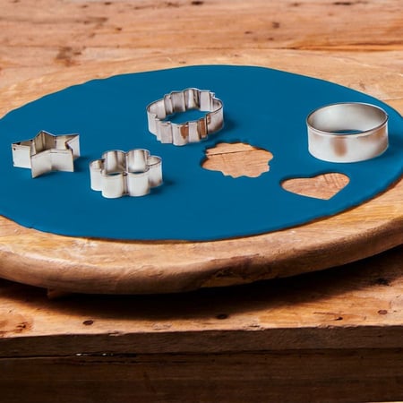 FunCakes Pâte à Sucre Étalée Bleu Denim - 430g