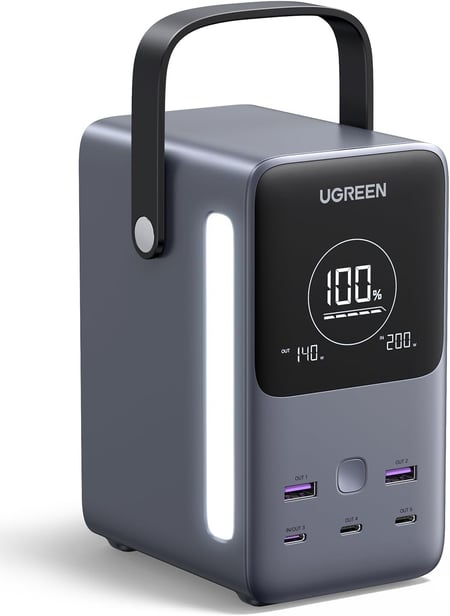 UGREEN PowerRoam 48000mAh 300W Station d'Énergie Portable - Batterie Externe GaN Haute Capacité