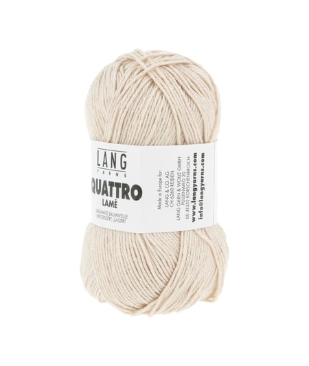 Fil à tricoter de coton QUATTRO LAME - Lang Yarns 02 Ecru
