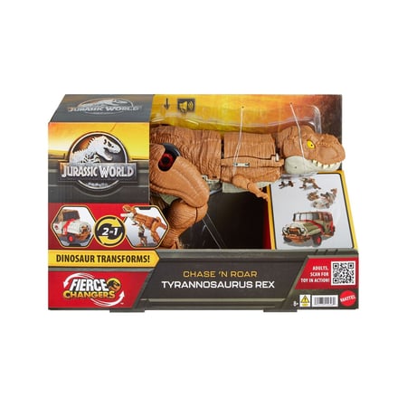 Jurassic World Fierce Changers - Figurine Chase 'N Roar Tyrannosaurus Rex 21 cm