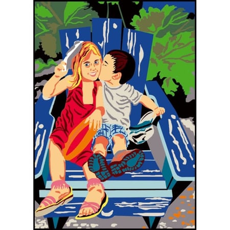 Princesse - Canevas antique Les copains 32x50cm