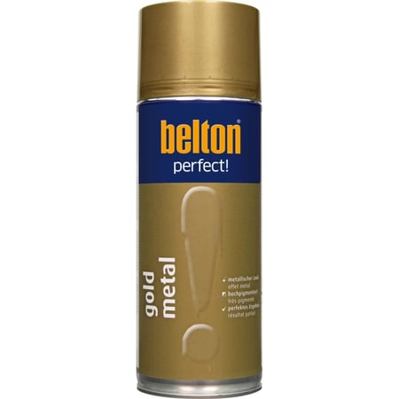 Bombe de peinture - Or métal - Tous supports - Belton Perfect! - 400ml