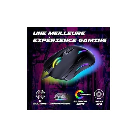 Generic Clavier Et Souris Lumineux - Gamer - Prix pas cher | Jumia