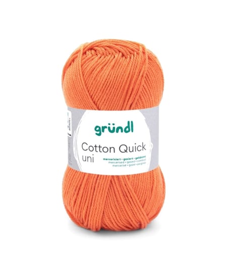 Fil à tricoter COTTON QUICK UNI - Gründl - PPSC - certifié Oeko-Tex 146 Orange