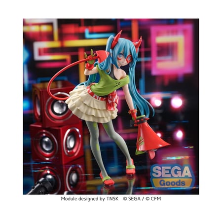 Figurine Hatsune Miku De:Monstar T.R Par Sega - 22cm - Neuve Sous Blister