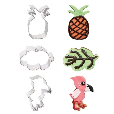 Emporte-pièce Tropical assortis (x3)